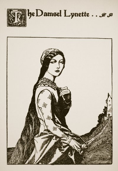 La damigella Lynette, illustrazione da 
